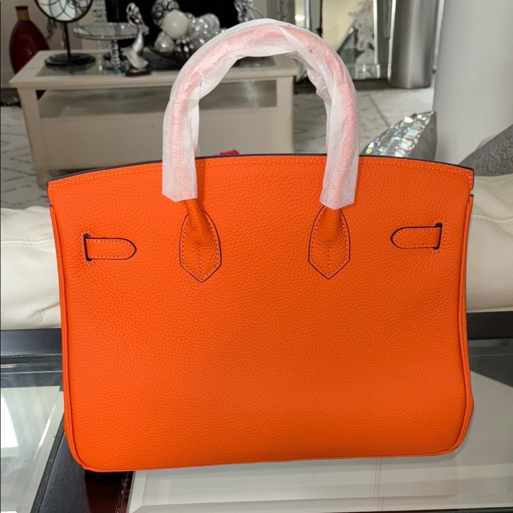 Orange Genuine Leather wirkin - Picture 3 of 7